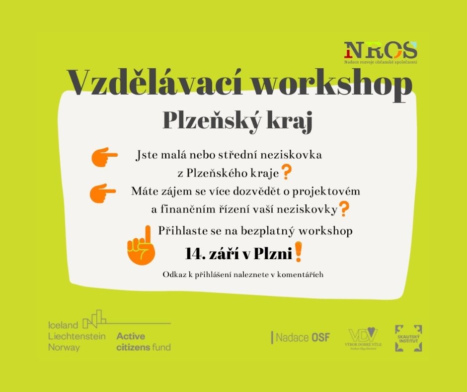 Bezplatný vzdělávací kurz pro neziskovky z Plzeňského kraje